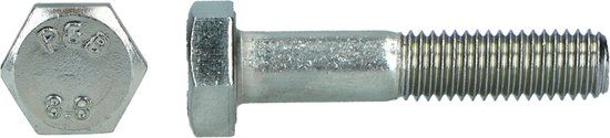 pgb-Europe PGB-FASTENERS Zeskantbout 8.8 DIN 931 M12x180 Zn | 50 st