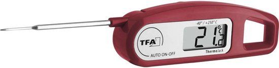 TFA Thermo Jack - Insteekthermometer - Rood