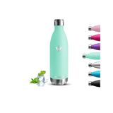 Drinkfles 1 liter thermosfles BPA-vrij roestvrijstalen waterfles lekvrij 18/8 roestvrij staal voor fitness reizen hardlopen wandelen kamperen