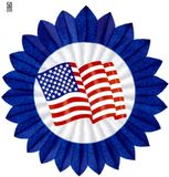 Widmann Blauwe Amerikaanse papieren ventilator