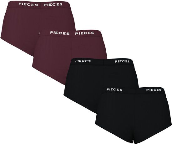 Pieces Boxershorts PCLOGO LADY 4-pack