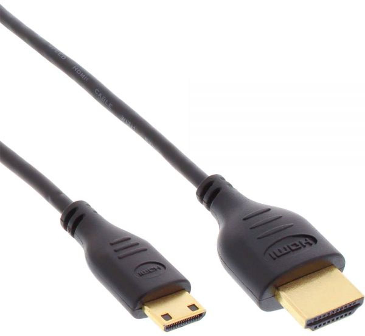 Inline Mini HDMI - HDMI kabel UHD 4K 0