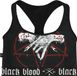 Black Blood by Gothicana Gothicana Zwart bikinitopje met prentagramprint - Dames - S