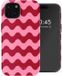 Selencia Vivid Backcover met MagSafe voor de Apple iPhone 15 - Wave Vibes Lipstick