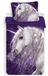Sweet Home dekbedovertrek Licorne Violet 100 x 135 cm – 40 x 60 cm – Coton