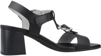 Nero Giardini Tamigi Lozza Fen Sandalen Vrouwen Zwart Leer Platte Sandalen 38