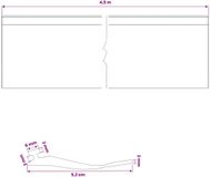 vidaXL Garage Deurseal Zwart 52 x 2 mm 4,5 m PVC