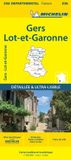 Carte Michelin 336 Wegenkaart Gers, Lot-et-Garonne