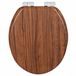 Wenko Chestnut WC-bril met Fix-Clip montage, MDF, soft-close