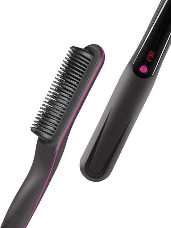 Rision Stijltang Kam - 2 in 1 - Zwart