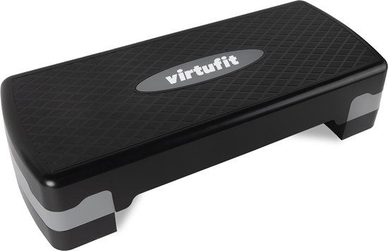 VirtuFit Essential Aerobic Fitness Step - Verstelbaar - Zwart/Wit