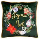 furn. Deck The Halls Joyeux Noel Kussenhoes