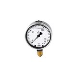 RIEGLER 102160-700 glycerinmanometer, metalen behuizing, G 1/4 onder, -1/0,0 bar, Ø 63, 1 st.