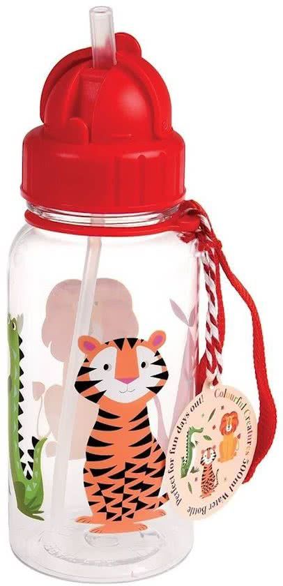 Rexinter Rex London Drinkfles Colourful Creatures - Rietjes beker - Kinder beker