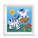 Diamond Pracht Creatives Diamond Painting Set, afbeelding met zebramotief en accessoires, knutselset om te schilderen met glittersteentjes, voor kinderen vanaf 5 jaar