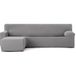 ECOMMERC3 Bankhoes voor chaise longue, kort hoekdeel links, grijs