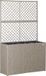Casaria Polyrattan Plantenbak met Klimrek – 3 Bloembakken – 83x31x146 cm – Creme