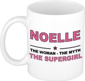 Bellatio Decorations naam cadeau mok - Noelle - Woman Myth Supergirl - koffiemok - 300 ml - collega - moederdag
