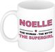 Bellatio Decorations naam cadeau mok - Noelle - Woman Myth Supergirl - koffiemok - 300 ml - collega - moederdag