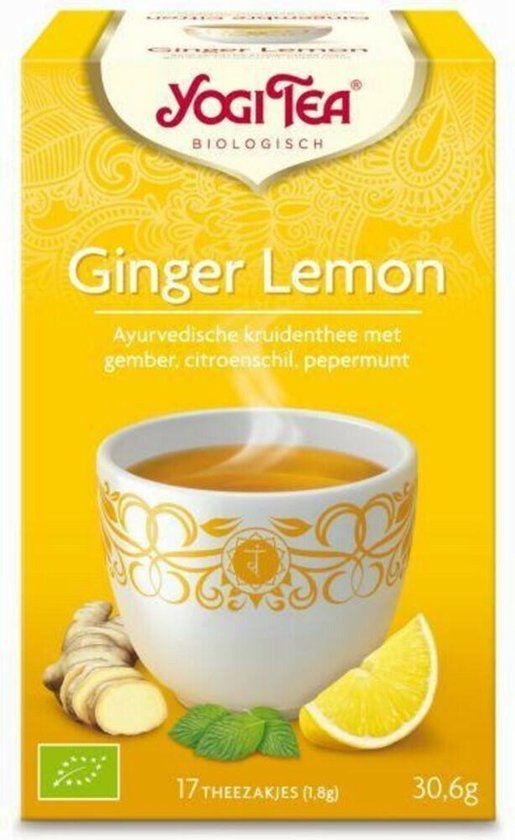 Yogitea Biologische Ginger Lemon - Kruidenthee - 30.6g