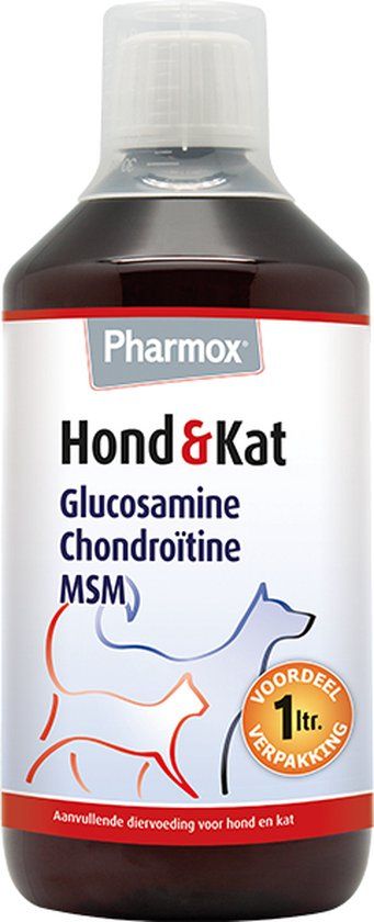 Pharmox Hond & Kat Glucosamine 1000 ml - Gewrichtsondersteuning voor Honden en Katten
