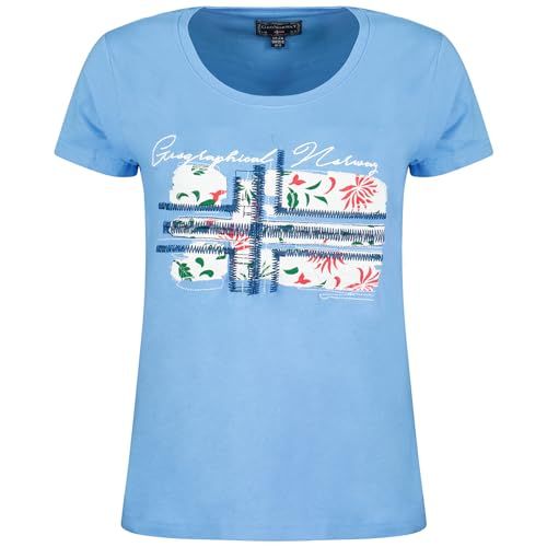 Geographical Norway Jepson Lady Dames T-shirt Blauw S