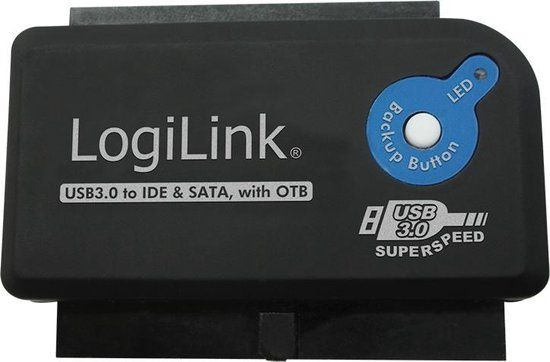 LogiLink AU0028A USB 3.0 Adapter Zwart