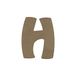 Gomille MDF Letter H 8 cm