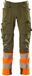 Mascot Accelerate Safe Broek met kniezakken 19179-511 - mosgroen/hi-vis oranje - C49 - 76