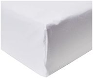 Amazon Basics Hoeslaken, microvezel, 150 x 200 x 30 cm, helder wit