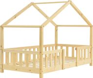 In And OutdoorMatch Kinderbed Karina - Met valbeveiliging - 70x140 cm - Hout - Lichtbruin