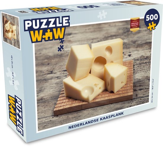 MuchoWow Puzzel Nederlandse kaasplank - Legpuzzel - Puzzel 500 stukjes