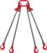Vevor 1,5 m x 6 mm Kettingketting Hijsketting Kraanketting 4-Strengs Bosbouwketting 2993 kg