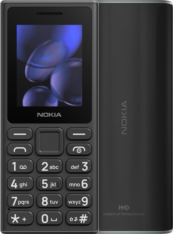 Nokia 105 (2024) Zwart Basistelefoon