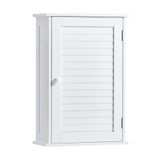 Bad Vida Badkamer Kast Enkele Deur Shutter Wandmontage Opslag Enkele deur, sluiter Kleur: wit