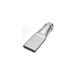 RIEGLER Silencieux buse plate, G 3/8 AG, buse de sécurité applications générales, laiton nickelé, longueur 100 mm, largeur de pulvérisation 29 mm, diagr. 15