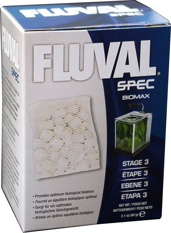 Fluval Biomax - Aquarium Filtermateriaal - 60gr - Wit - 1st