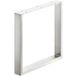 Häfele Patte de fixation de banc à visser Pied de banc, charge admissible 200 kg, 60x20 mm - aluminium blanc RAL 9006