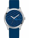 Guess Blauwe Siliconen Horloge Voor Dames En Heren