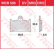 TRW Plaquettes de frein MCB 595