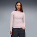PUMA HER Slim Rib T-shirt à manches longues pour Femme, Rose, Taille XS