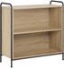 vidaXL Boekenkast 80 x 33 x 80 cm Houtvezelplaat Eiken Sonoma