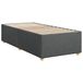 VidaXL Cadre de lit Gris foncé 90x200 cm Tissu