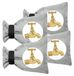 Merkloos Buitenkraanhoes - Winterbescherming - 20 x 15 cm - Set van 4 - Grijs