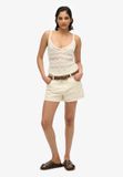 Superdry Mid Rise Denim Hotpants Dames Jeans Shorts W28