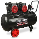 Mecafer Horizontale compressor Mecafer Power N'Silent, 100 liter, 3,5 pk, geluidsdempend