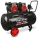 Mecafer Horizontale compressor Mecafer Power N'Silent, 100 liter, 3,5 pk, geluidsdempend