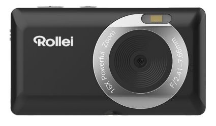 Rollei Compactline Pocket Camera - 50MP, 2.7K Video, 16x Zoom - Black