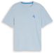 Tom Tailor - T-shirt met borduursel - Maat XL - light blue grey