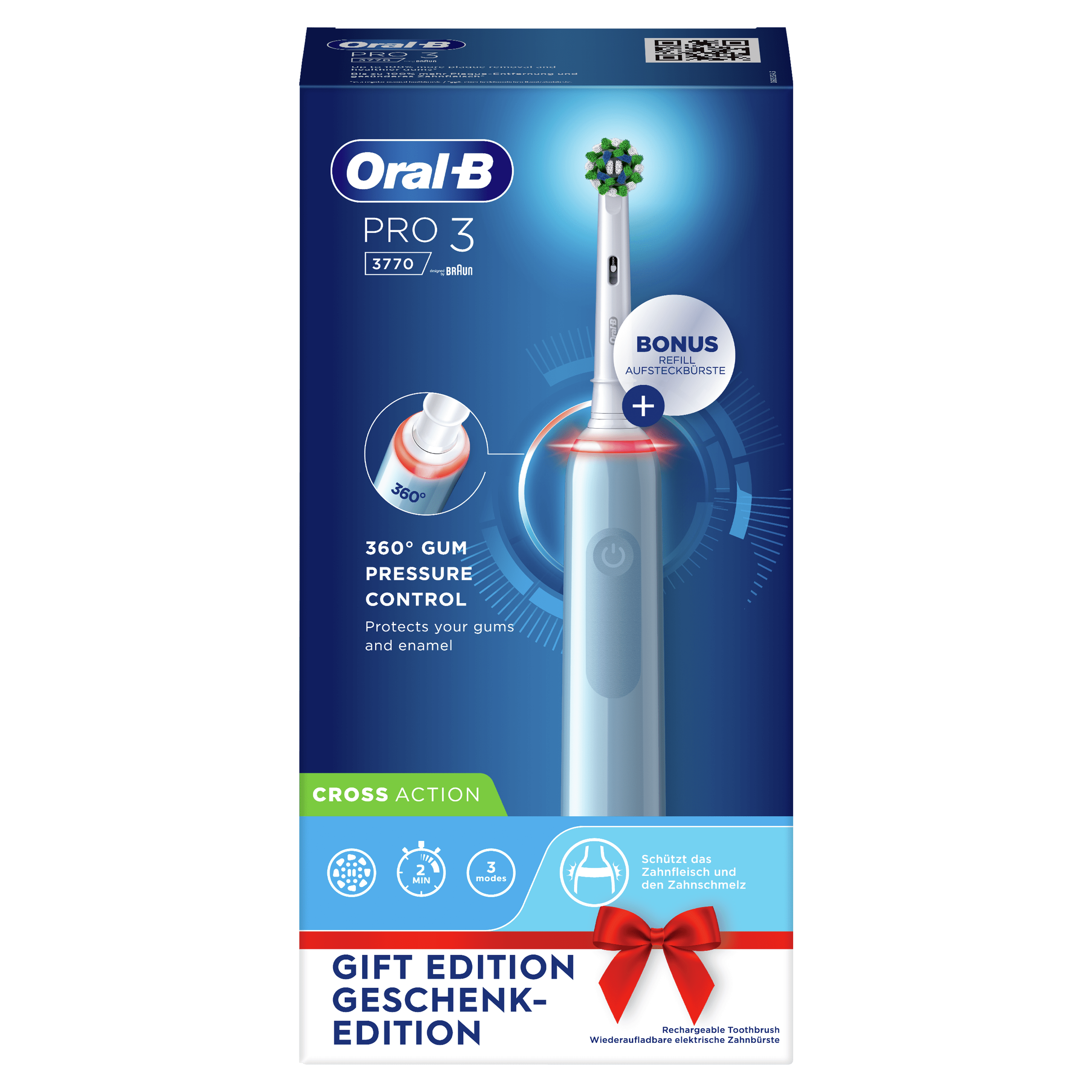 Oral-B Pro 3 - Elektrische Tandenborstel - Blauw
